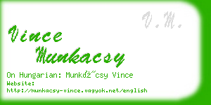 vince munkacsy business card